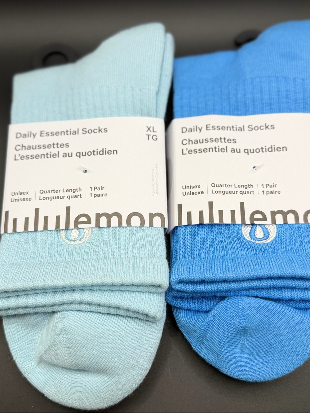 lululemon athletica Daily Essential Socks - Light Blue & Blue